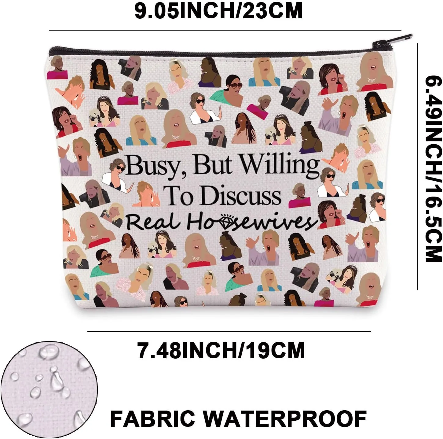 G2TUP Housewives Makeup Bag - Reality TV Show Fan Gift, Party Bag (But Willing)