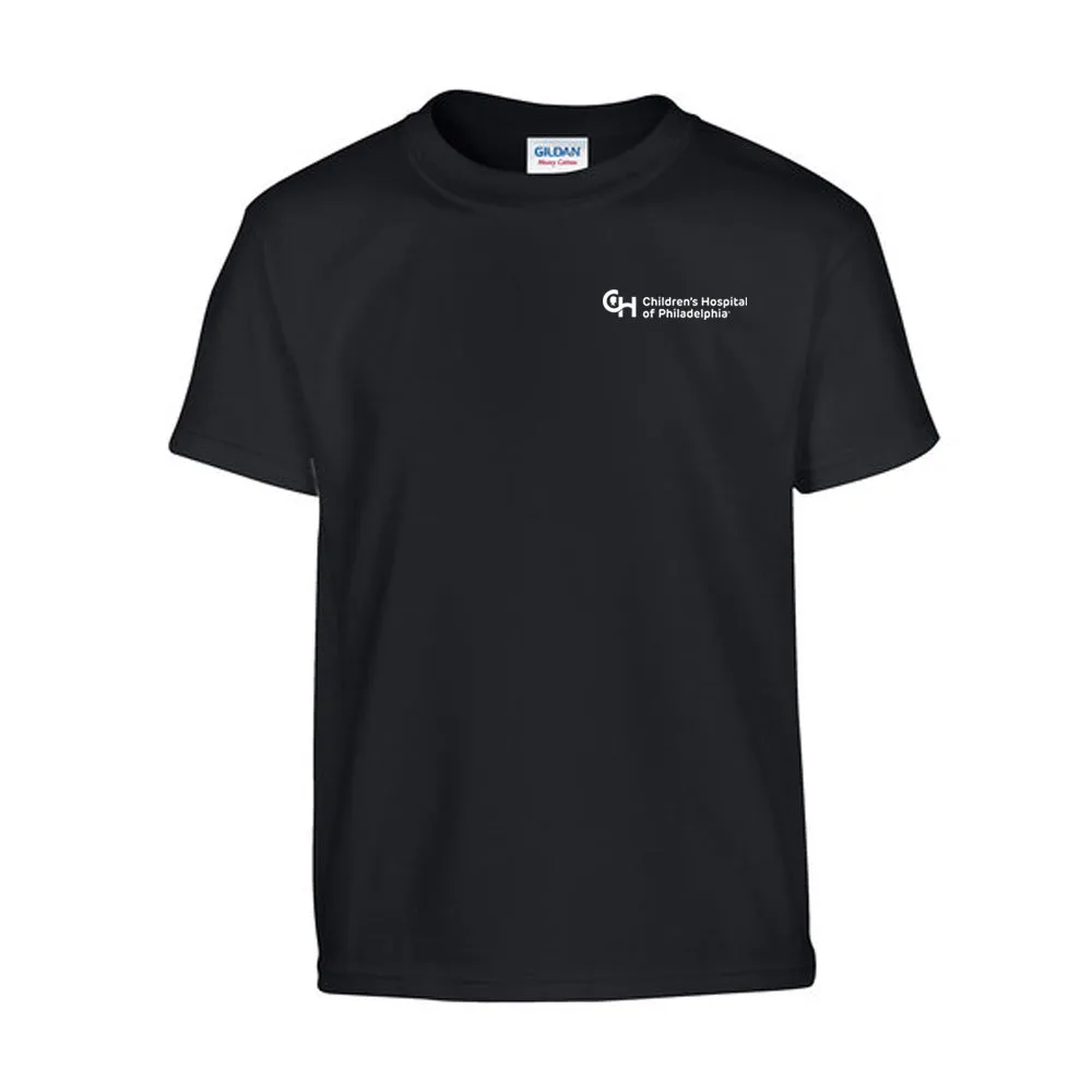 Gildan Youth Heavy Cotton Neutral Color T-Shirt with White Logo