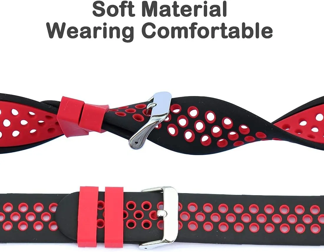 Gizmo Watch Band Replacement for Kids, 20mm Quick Release for Men and Women, Soft Silicone With Air Holes