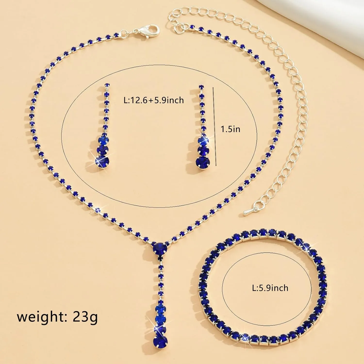 Gold Jewelry Set for Prom,Pearl Necklace Earrings Bracelet Crystal Bridal Wedding Prom Dresses Costume Jewelry Accessories Rhinestone Bridal Jewelry Set for Women