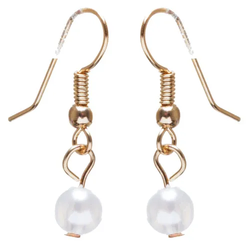 Gorgeous Layered Chains Pearl Fashion Necklace JN267 Gold White