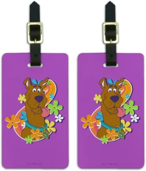 Groovy Scooby-Doo Luggage ID Tags Suitcase Carry-On Cards - Set of 2
