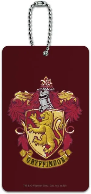 Harry Potter Gryffindor Painted Crest Luggage Card Suitcase Carry-On ID Tag