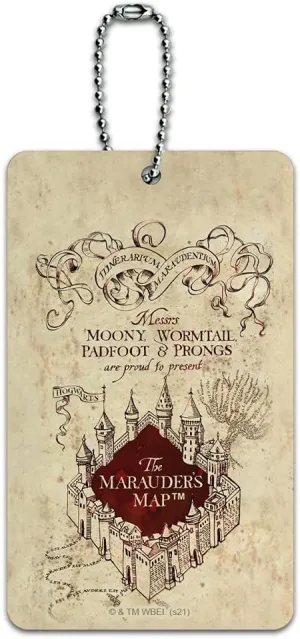 Harry Potter Marauders Map Luggage Card Suitcase Carry-On ID Tag