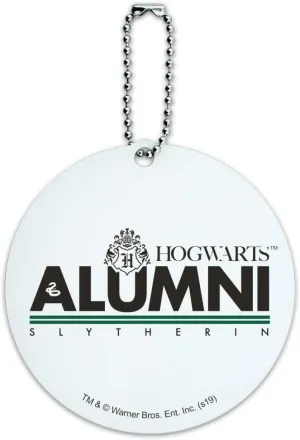 Harry Potter Slytherin Alumni Round Luggage ID Tag Card Suitcase Carry-On
