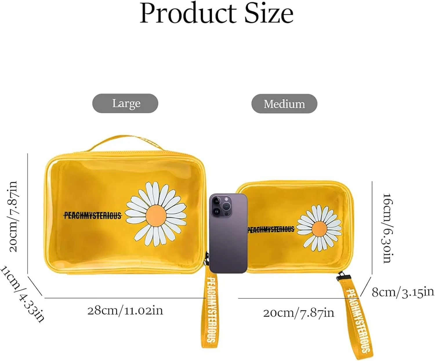 LAKSMI 2 Pack Clear Toiletry Bag, Waterproof Quart Size Bag, Makeup Cosmetic Bag Airport Airline Compliant Organizers for Vacation, Travel, Bathroom