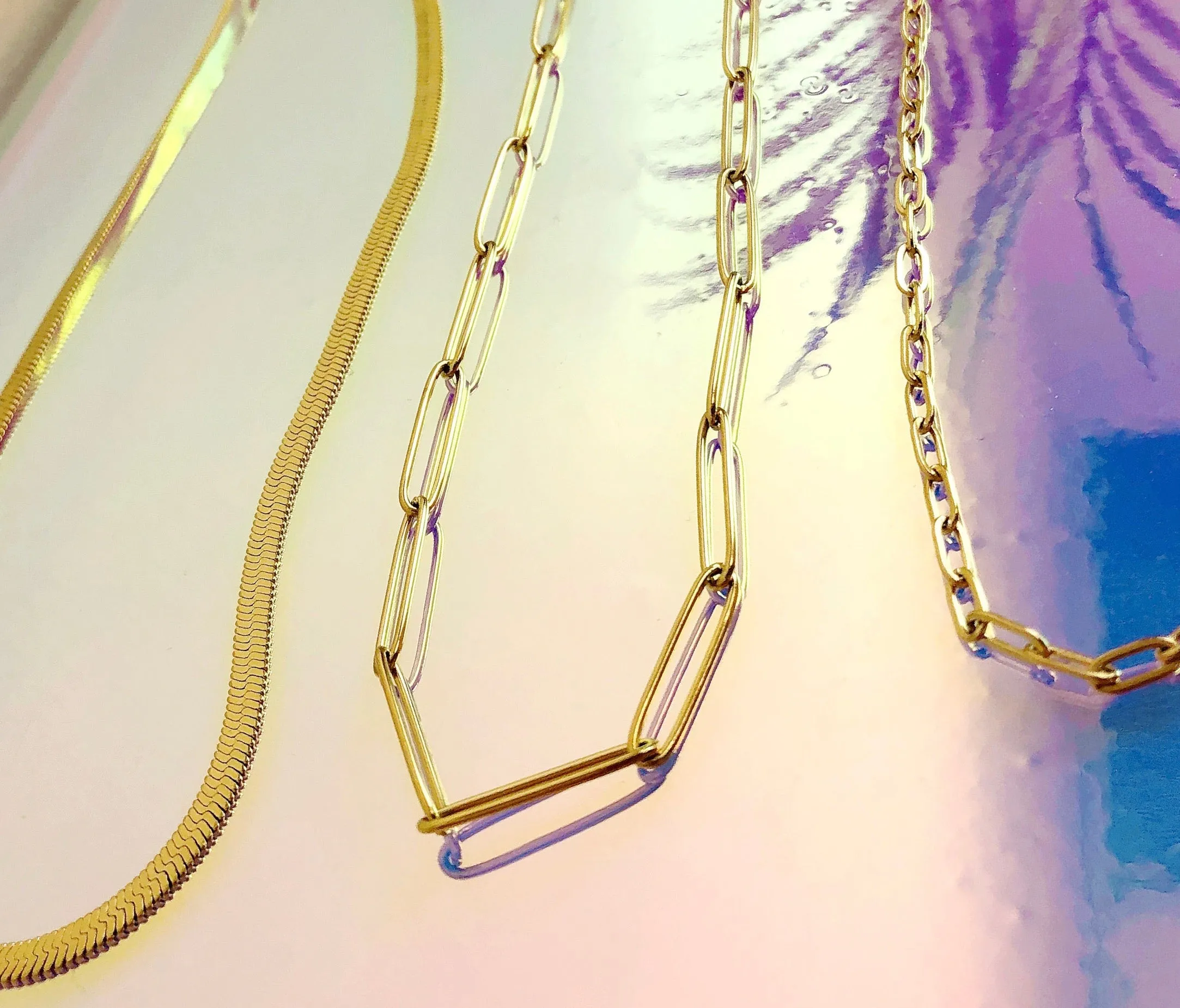 Large Paperclip Toggle Necklace