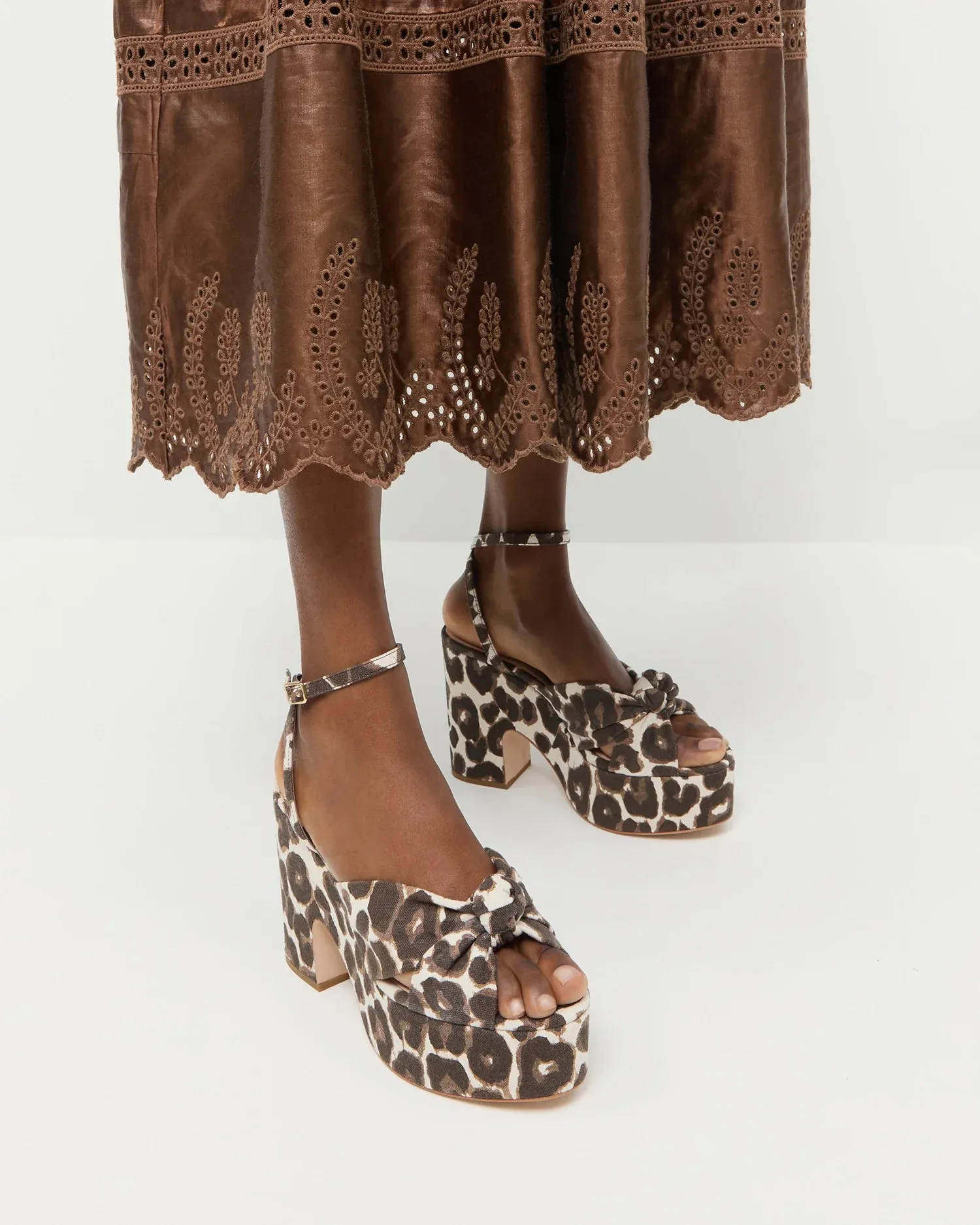 Liza Leopard Platform Heel