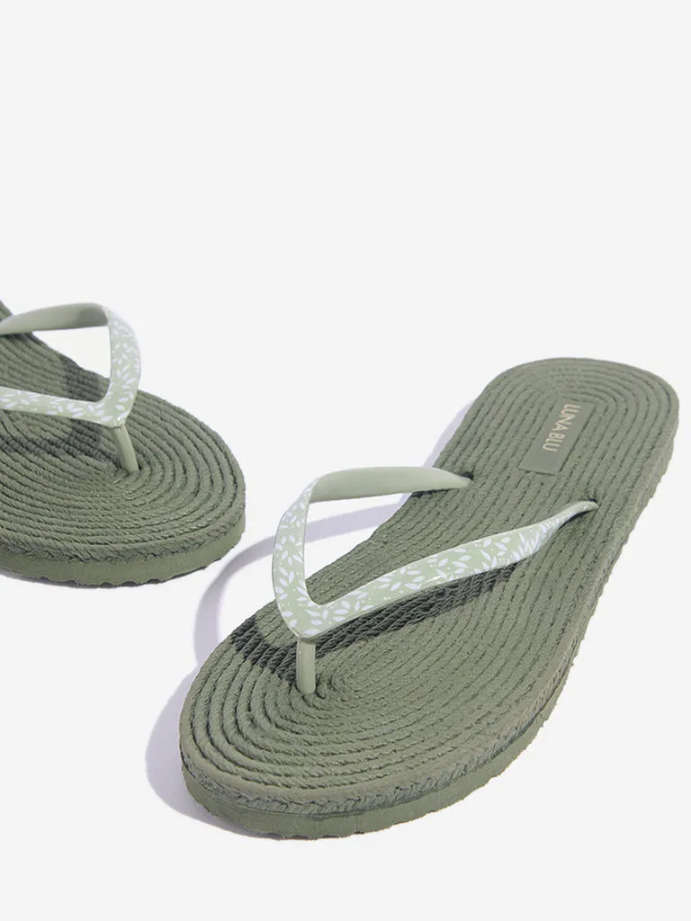 LUNA BLU Sage Woven-Textured Flip-Flop