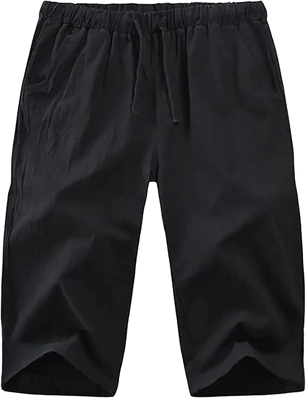Men Capri Pants Baggy Harem Pants Drawstring Yoga Beach Pants House 6