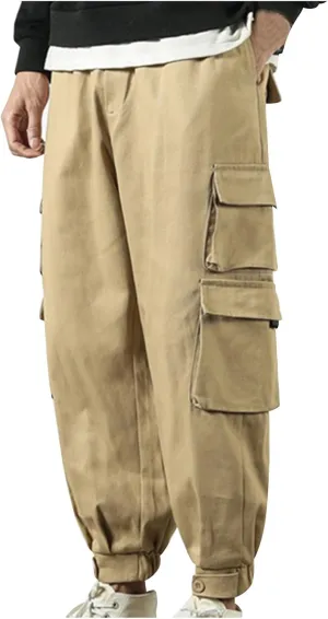 Men Plus Size Baggy Pants Outdoor Casual Pants Active Comfort Pants Hiking Cargo Pants Travel Autumn Trousers