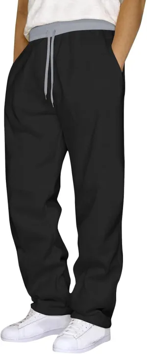 Mens Cargo Pants Men's Casual Pants Sweatpants Solid Color Running Fitness Pants Athletic Lounge Pants Sweat Pants