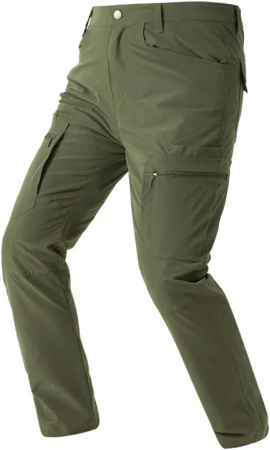 Mens Cargo Pants Slim Fit Men's Hiking Pants Casual Lightweight Joggers Work Pants Multi-Pocket Military Pants