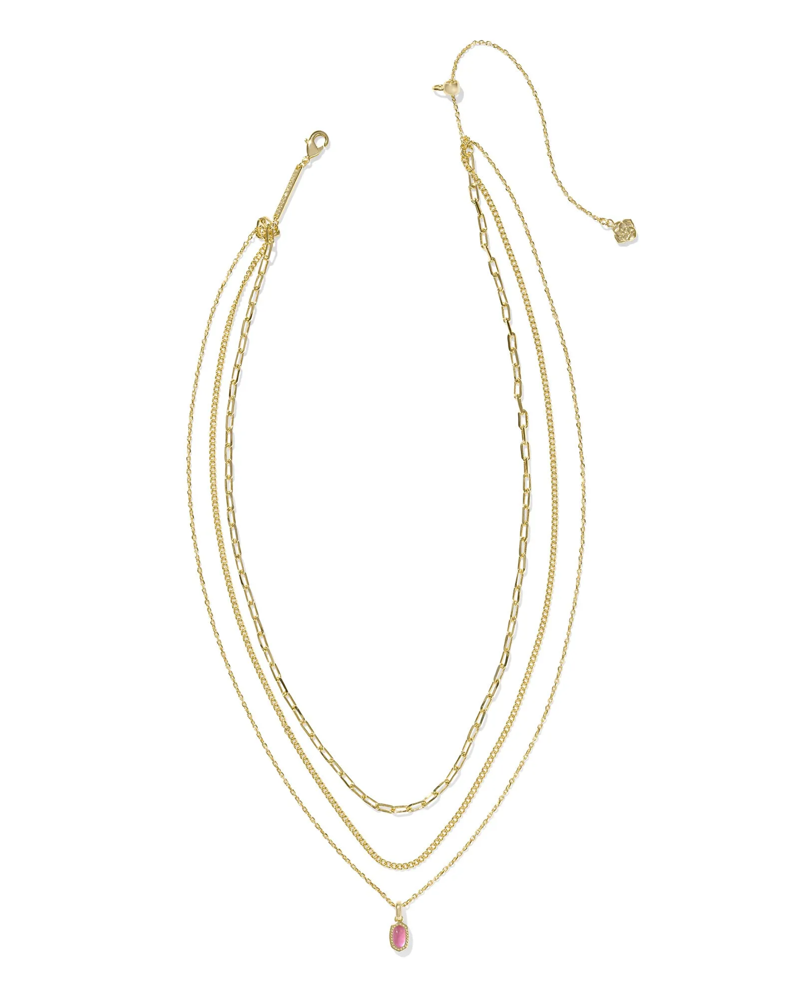 Mini Elisa Gold Triple Strand Necklace