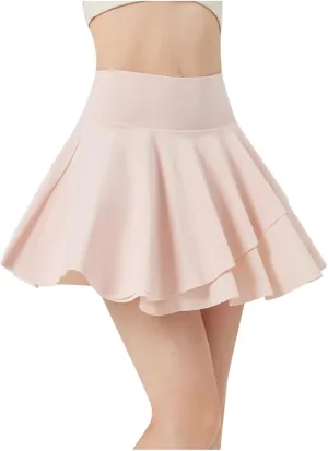 Mini Skirt Women's Sun Skort Ice Cool Blocking Two in One Chafing Tennis Skirt for Sports & Fitness Womens Short