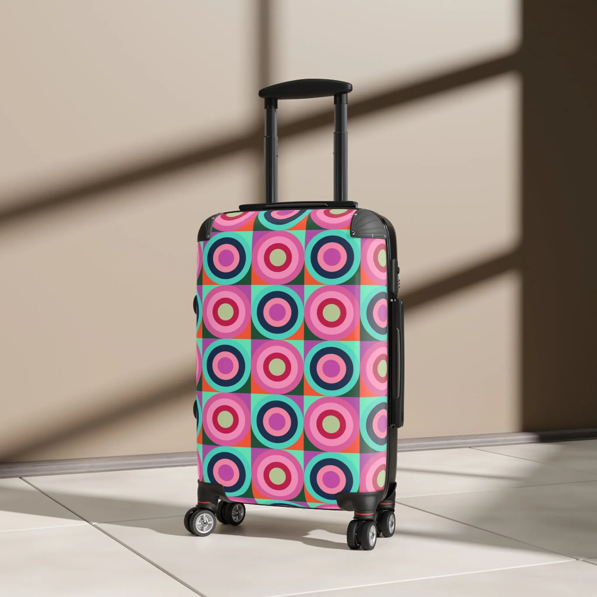 Multi Color Circle PatternSuitcase