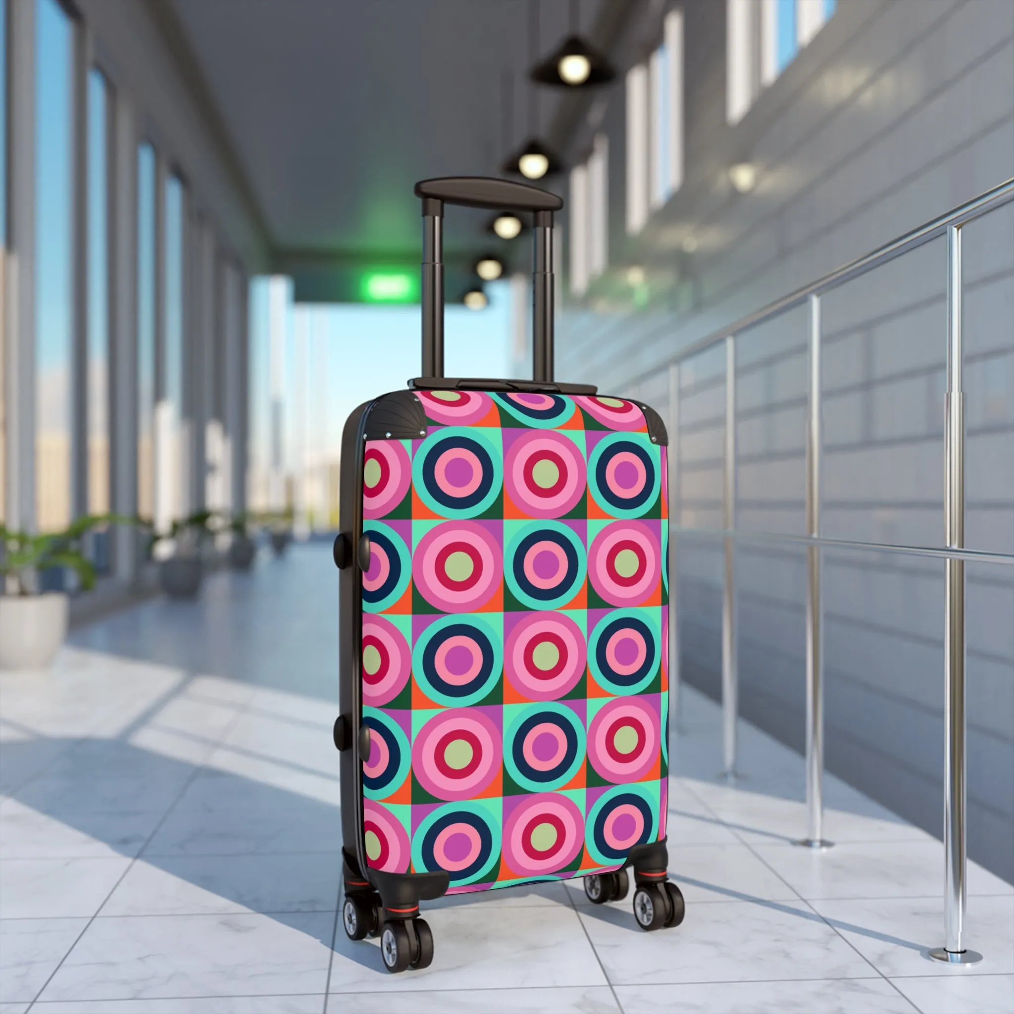 Multi Color Circle PatternSuitcase