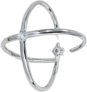 Northstars Crystals Knuckles Rings Jewelry Accessory for Women Delicate Adjustable Star Finger Jewelry