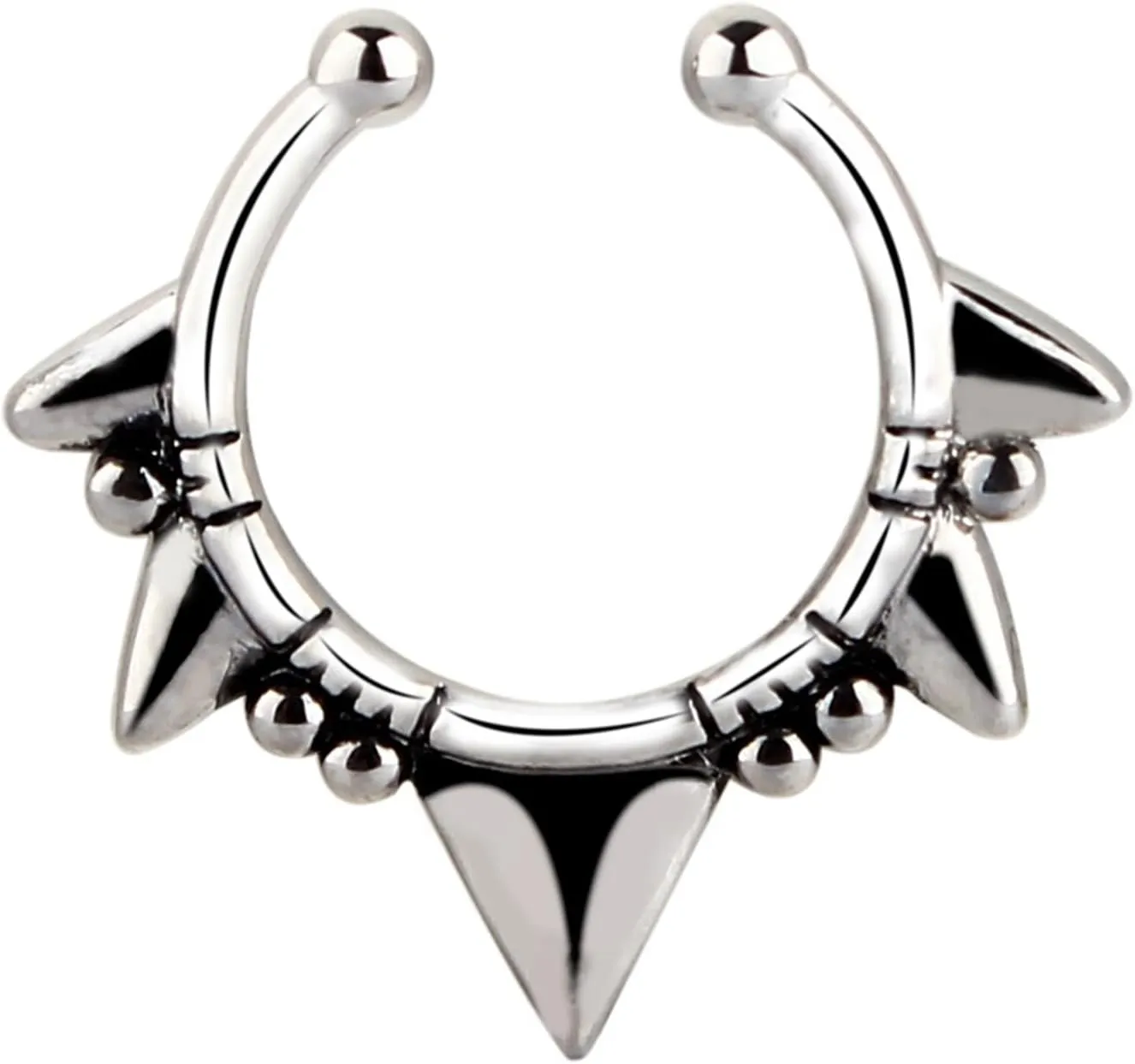 Nose Jewelry, Cartilage Piercing Jewelry Stainless Steel 1Pc 1.6mm Thickness C Shape Punk Style Piercing Jewelry Vacation Gift for Men and Women