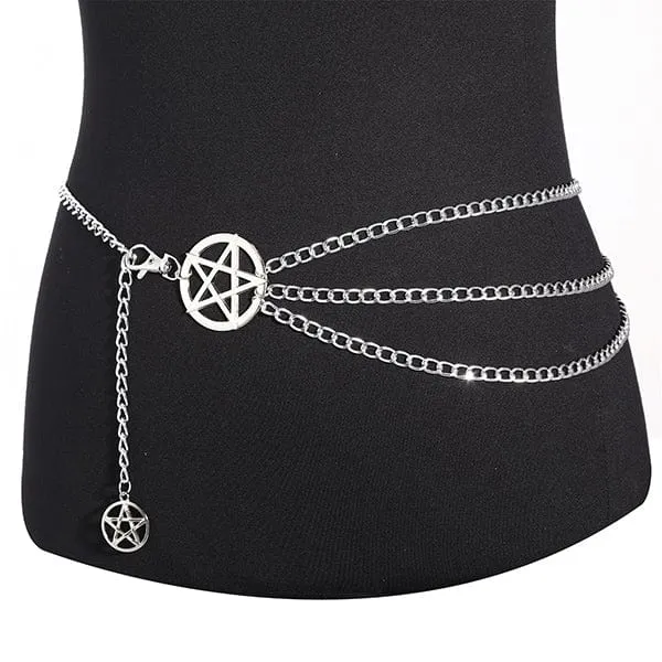 Pentagram Chain Belt