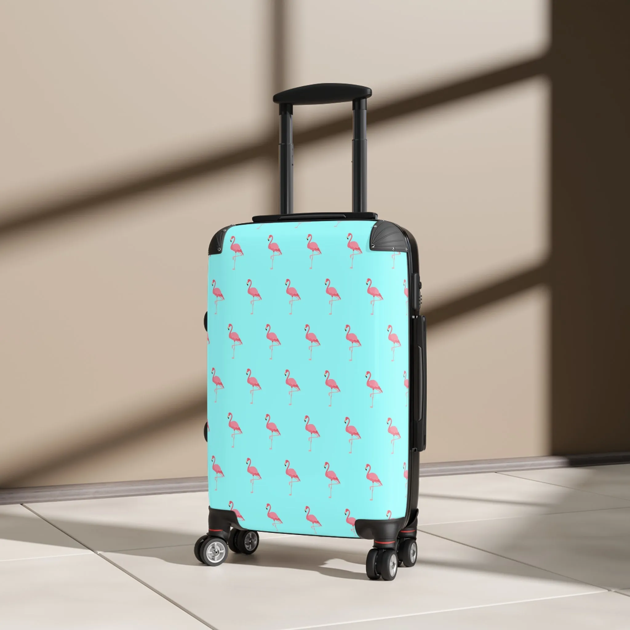 Pink Flamingos Babe BlueSuitcase