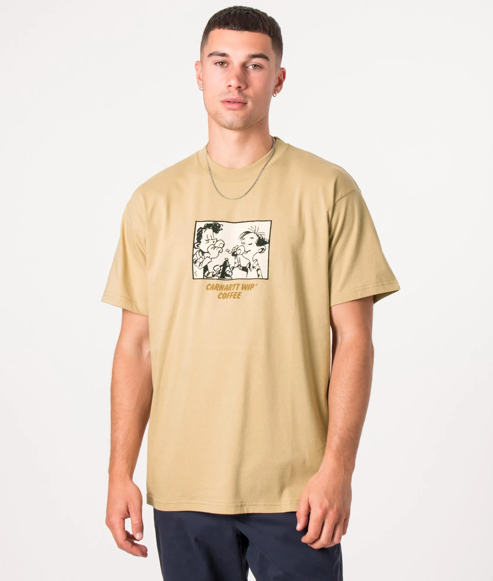 Relaxed Fit Carhartt Wip Coffee T-Shirt