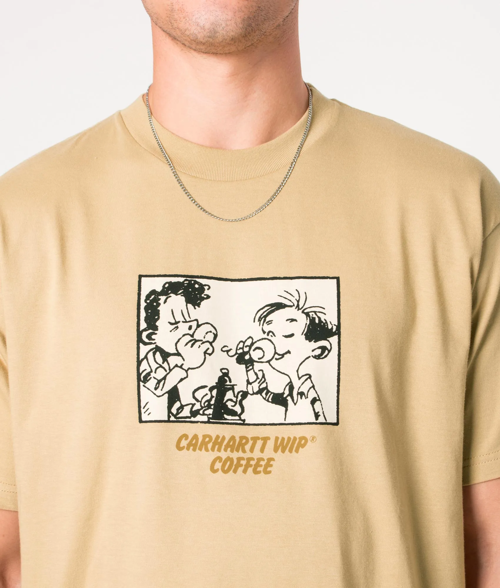 Relaxed Fit Carhartt Wip Coffee T-Shirt