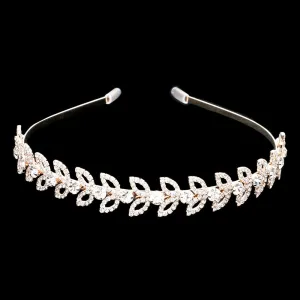Rhinestone Open Marquise Sprout Cluster Headband