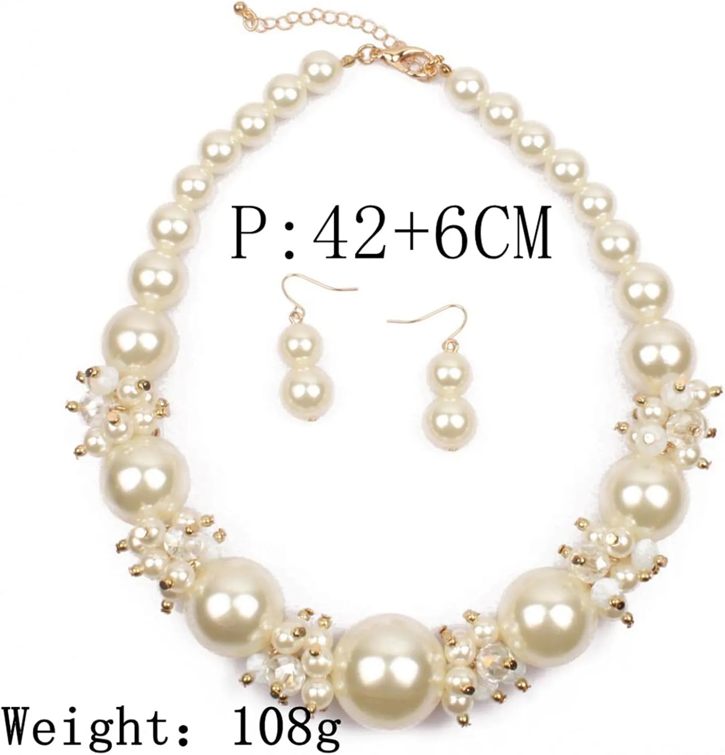 Roe Dolph Silver Jewelry Set Prom Necklace Bracelet Earrings Rhinestone Costume Jewelry for Women Bridal Jewelry Set for Wedding Prom Dresses 2025