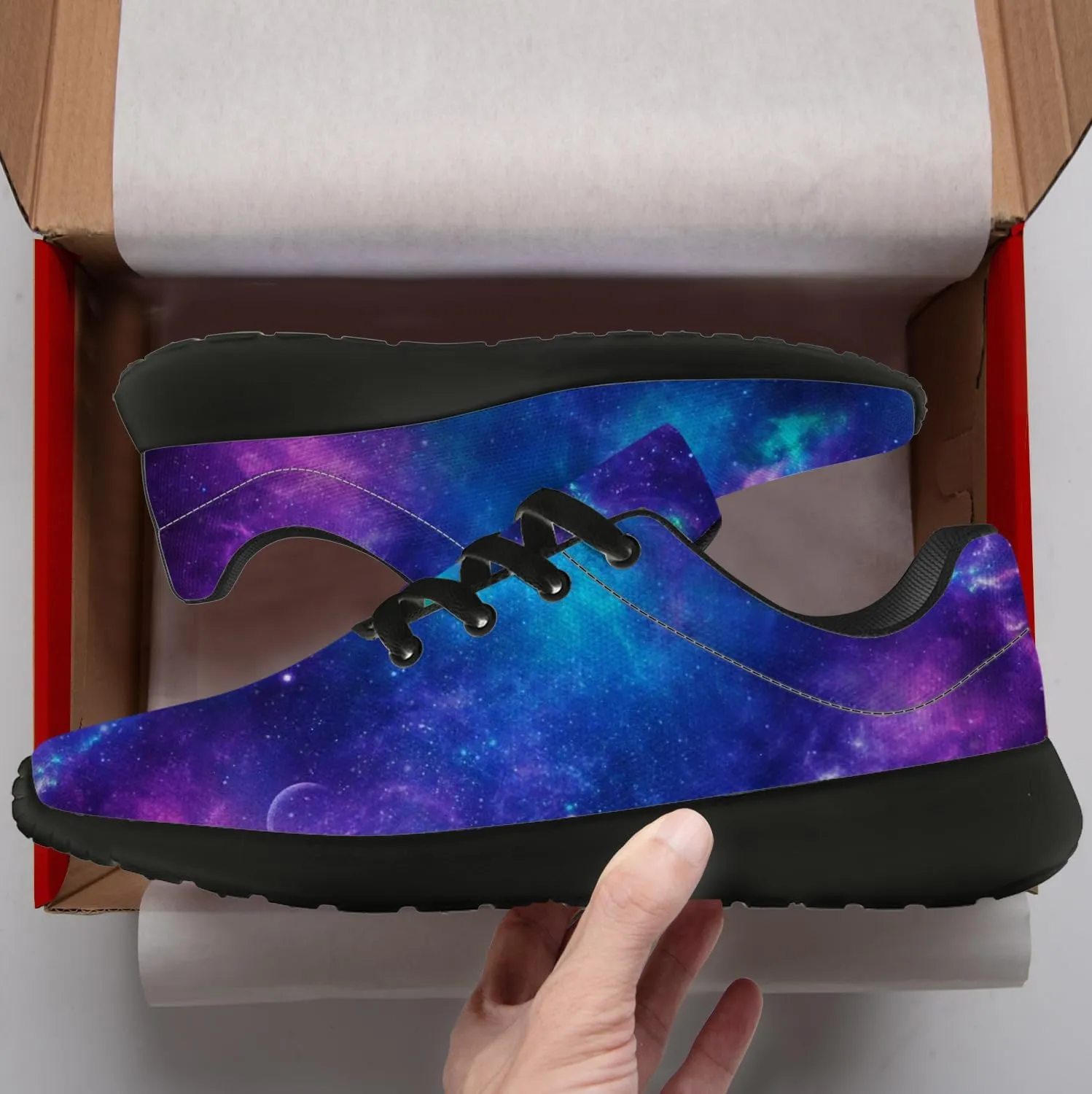 Running Shoes for Women Men Galaxy Shoes 3D Print Sneakers Gifts for Women Men