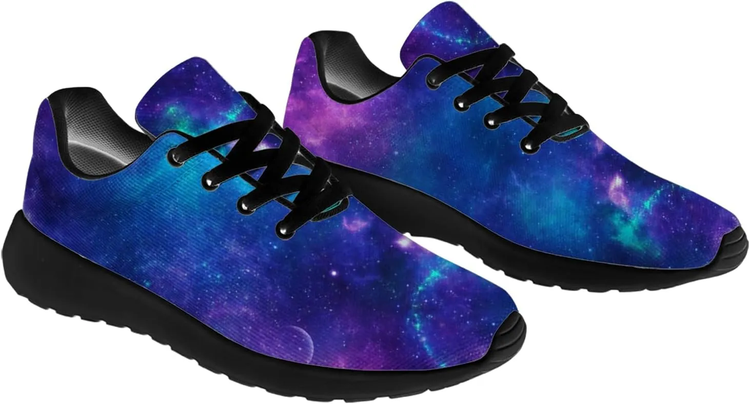 Running Shoes for Women Men Galaxy Shoes 3D Print Sneakers Gifts for Women Men