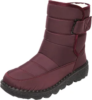 SBGMoSJ Short Winter Boots for Women Waterproof Snow Women's Duck Boots Waterproof Black Women Winter Boots Wide Size Winter Boot Women Botas De Nieve