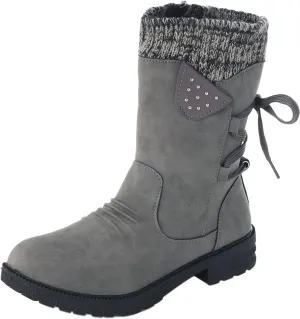 SBGMoSJ Winter Boots for Women Fashion Dressy Women's Waterproof Boots Wide Width Woman Winter Boots Wide Size 11 Womens Winter Fur Lined Boots Botas De Mujer Para La Nieve Que No Se Resbale