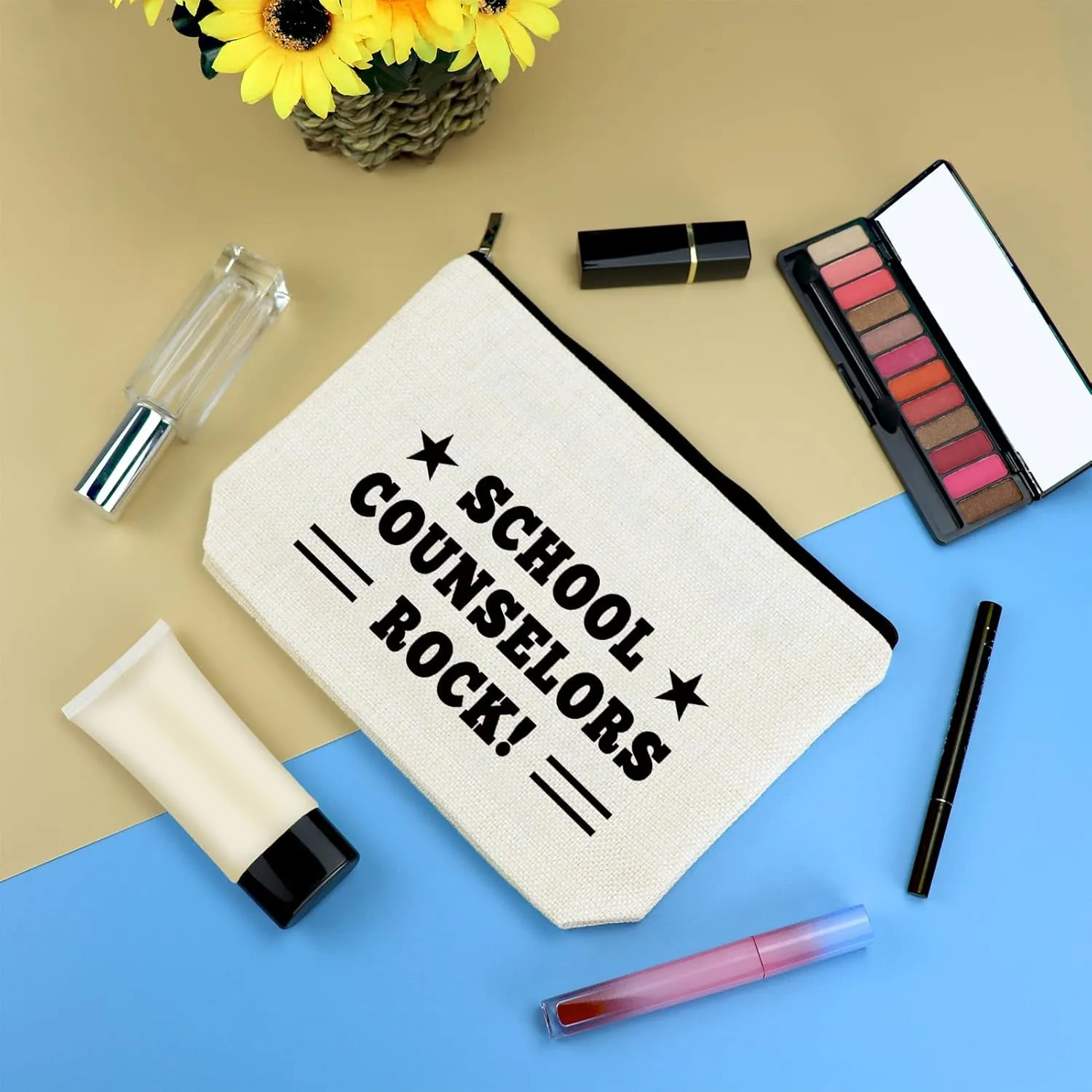 School Counselor Gift Counseling Cosmetic Bag Gift for Women Counselor Appreciation Gifts School Counselor Graduation Gift Makeup Bag Thank You Gift for School Counselor Teacher Day Gifts Travel Pouch