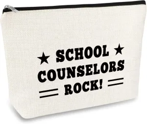 School Counselor Gift Counseling Cosmetic Bag Gift for Women Counselor Appreciation Gifts School Counselor Graduation Gift Makeup Bag Thank You Gift for School Counselor Teacher Day Gifts Travel Pouch