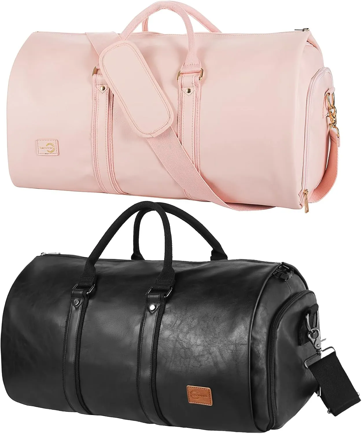 seyfocnia Convertible Travel Garment Bag,Carry on Garment Duffel Bag for Men Women - 2 in 1 Hanging Suitcase Suit Business Travel Bag