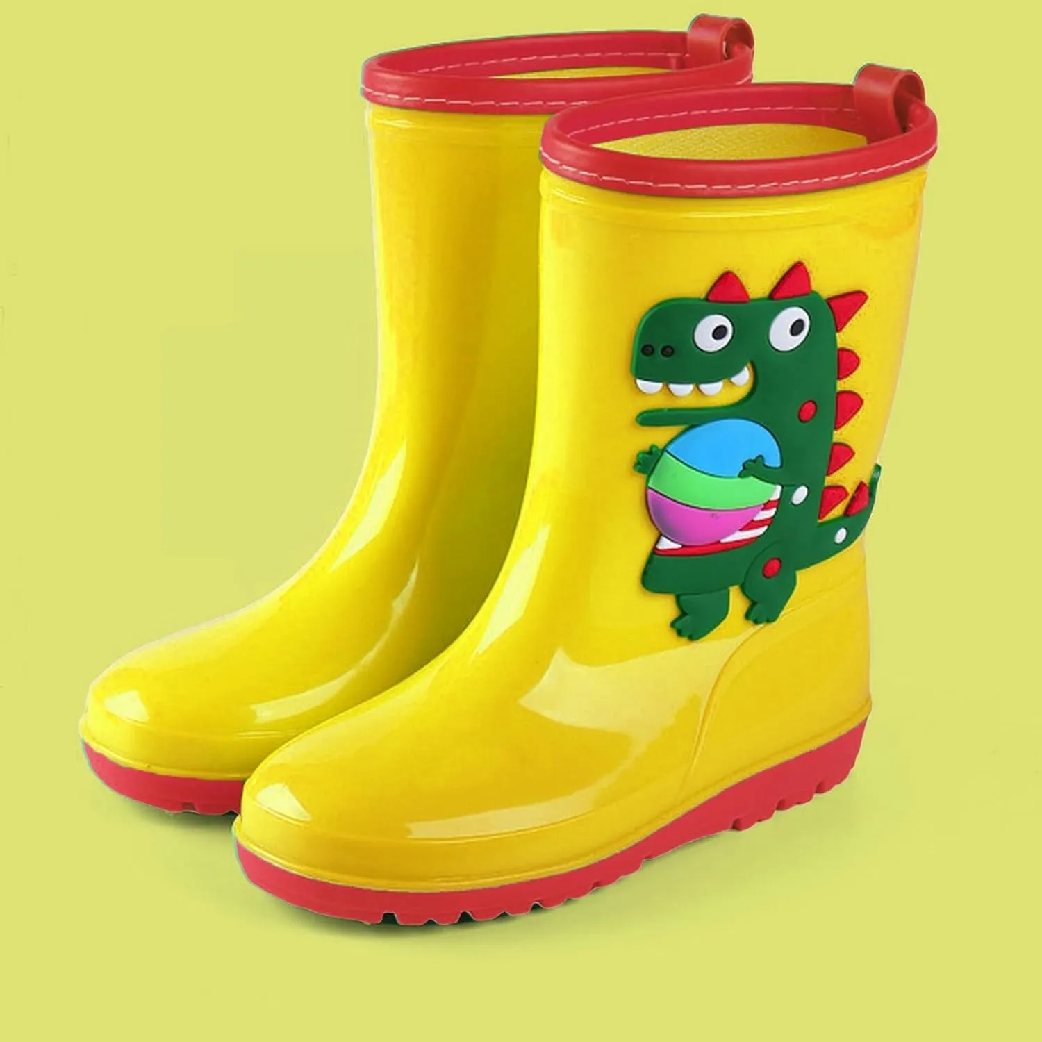 sfdgfhyf Kids Rain Boots Toddler Rain Shoes Children aterproof Boots for Boys and Girls Infant Rainboots