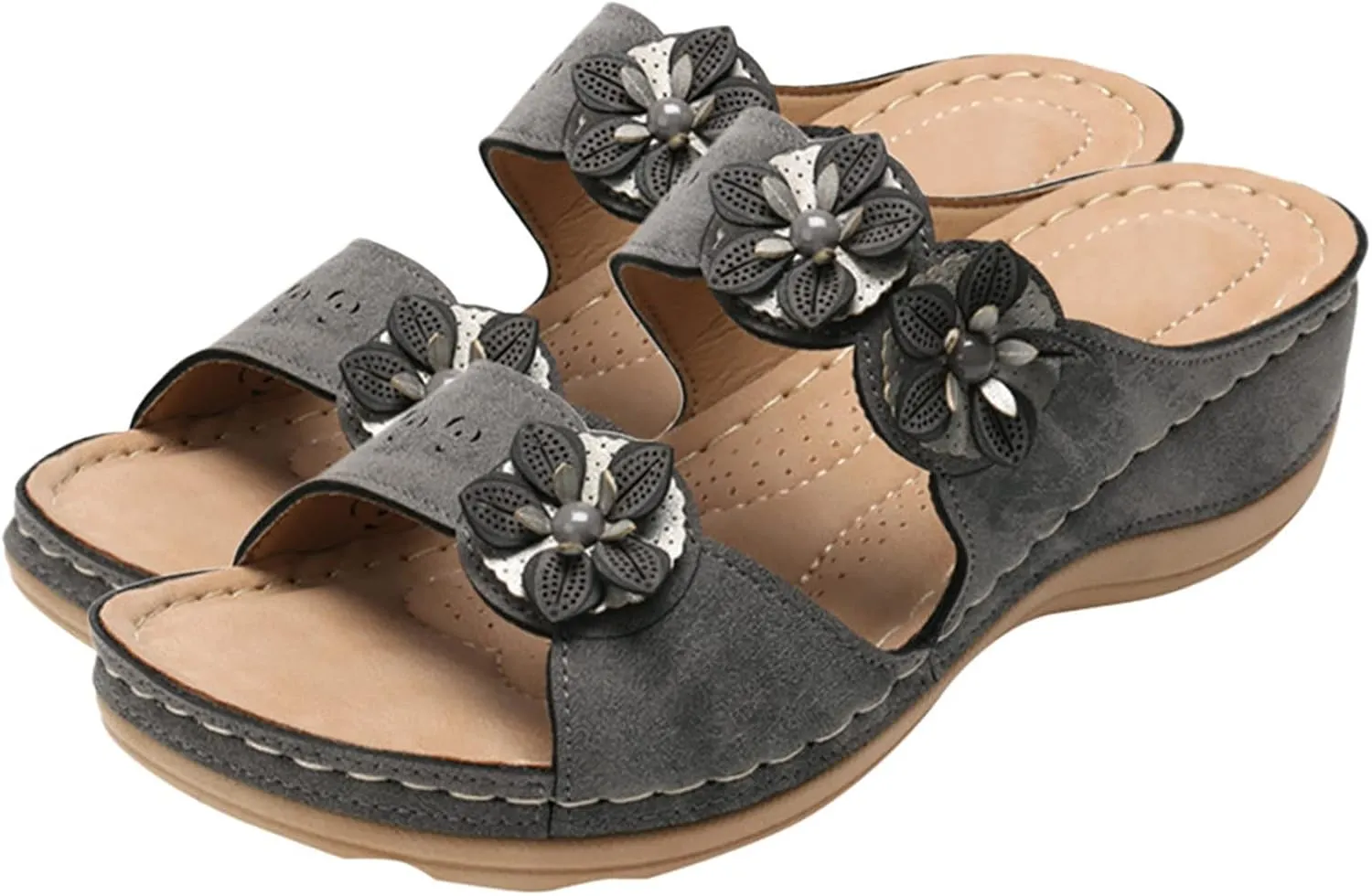 Shoes for Women, Womens Sandals Orthopedic Open Toe Sandals Retro Anti Slip Comfy Breathable Shoes