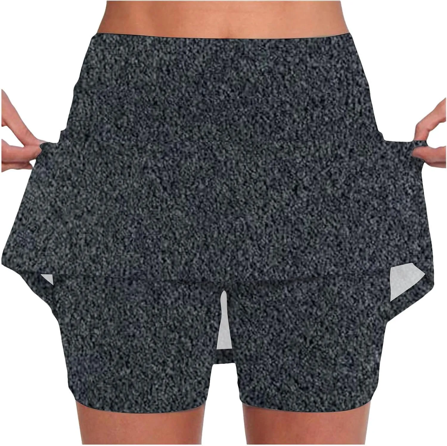 Skorts for Women Dressy Casual High Waist Plus Size Skirt with Shorts Summer Athletic Tummy Control Tennis Skirts Yoga Skort