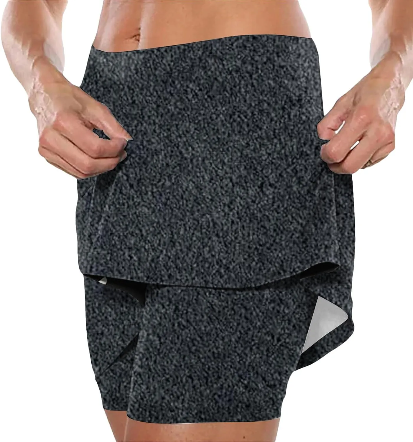 Skorts for Women Dressy Casual High Waist Plus Size Skirt with Shorts Summer Athletic Tummy Control Tennis Skirts Yoga Skort