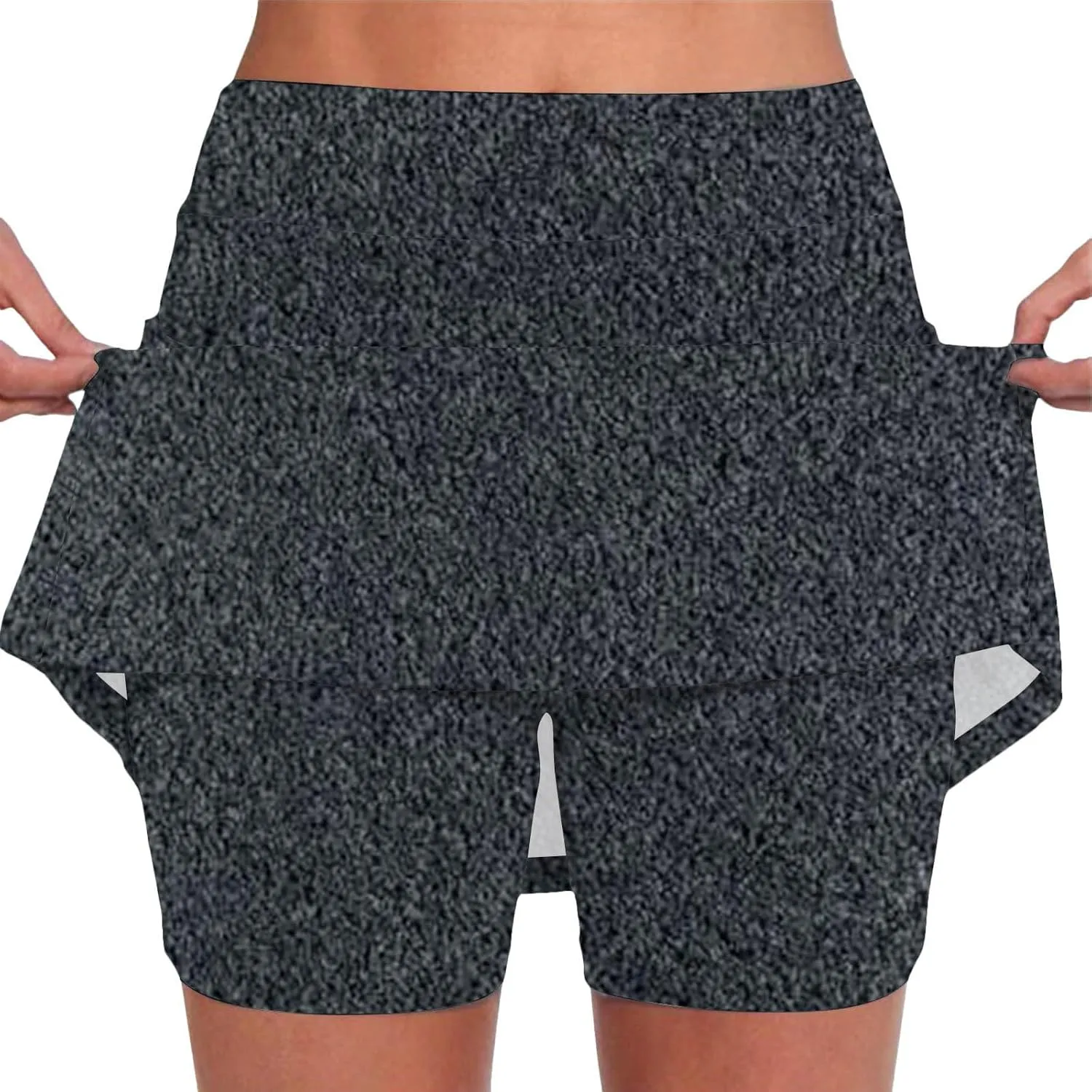 Skorts for Women Dressy Casual High Waist Plus Size Skirt with Shorts Summer Athletic Tummy Control Tennis Skirts Yoga Skort