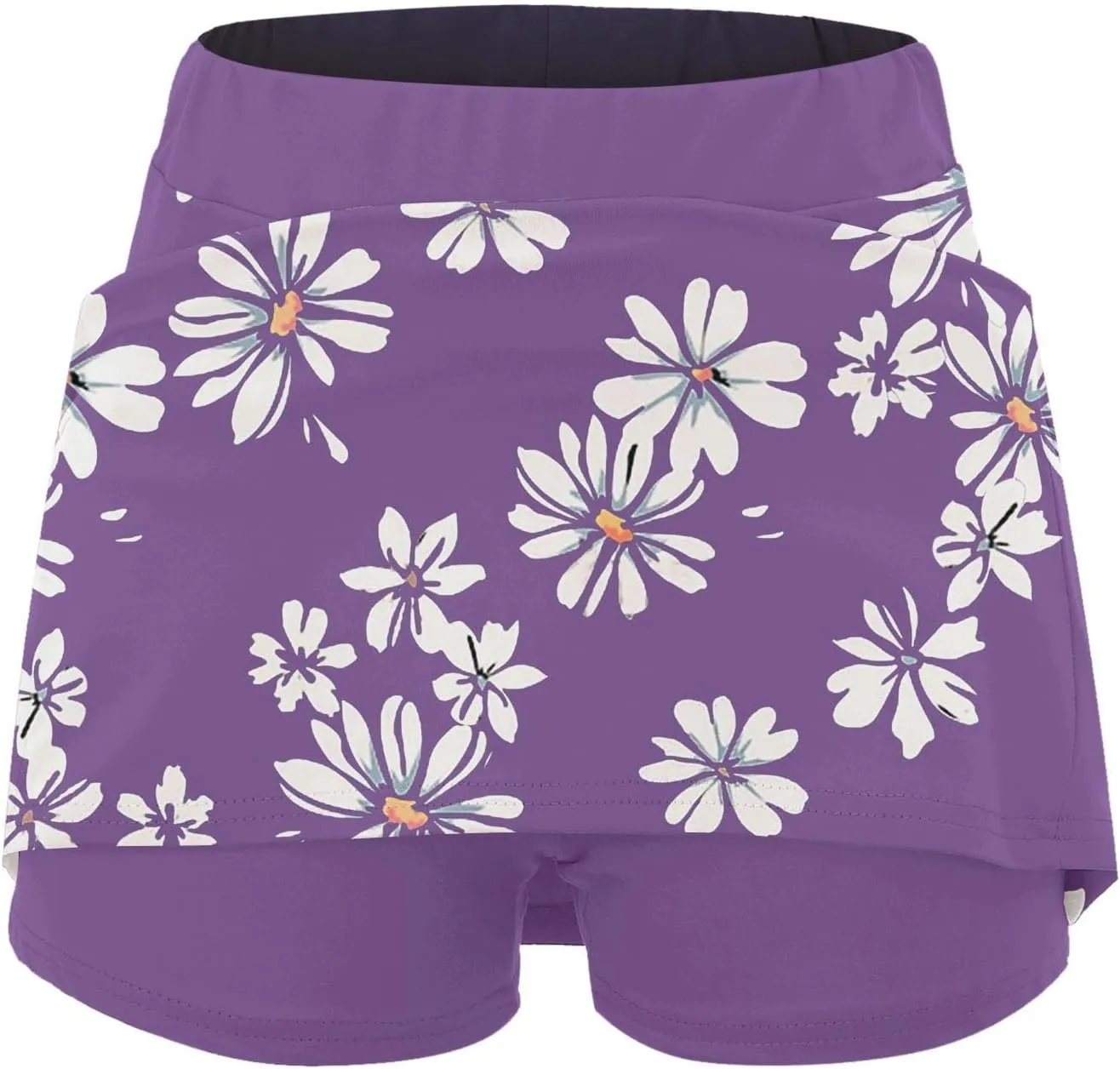 Skorts for Women with Pockets Plus Size Dressy Casual Floral Athletic Tennis Skirts with Shorts Summer Yoga Golf Skort