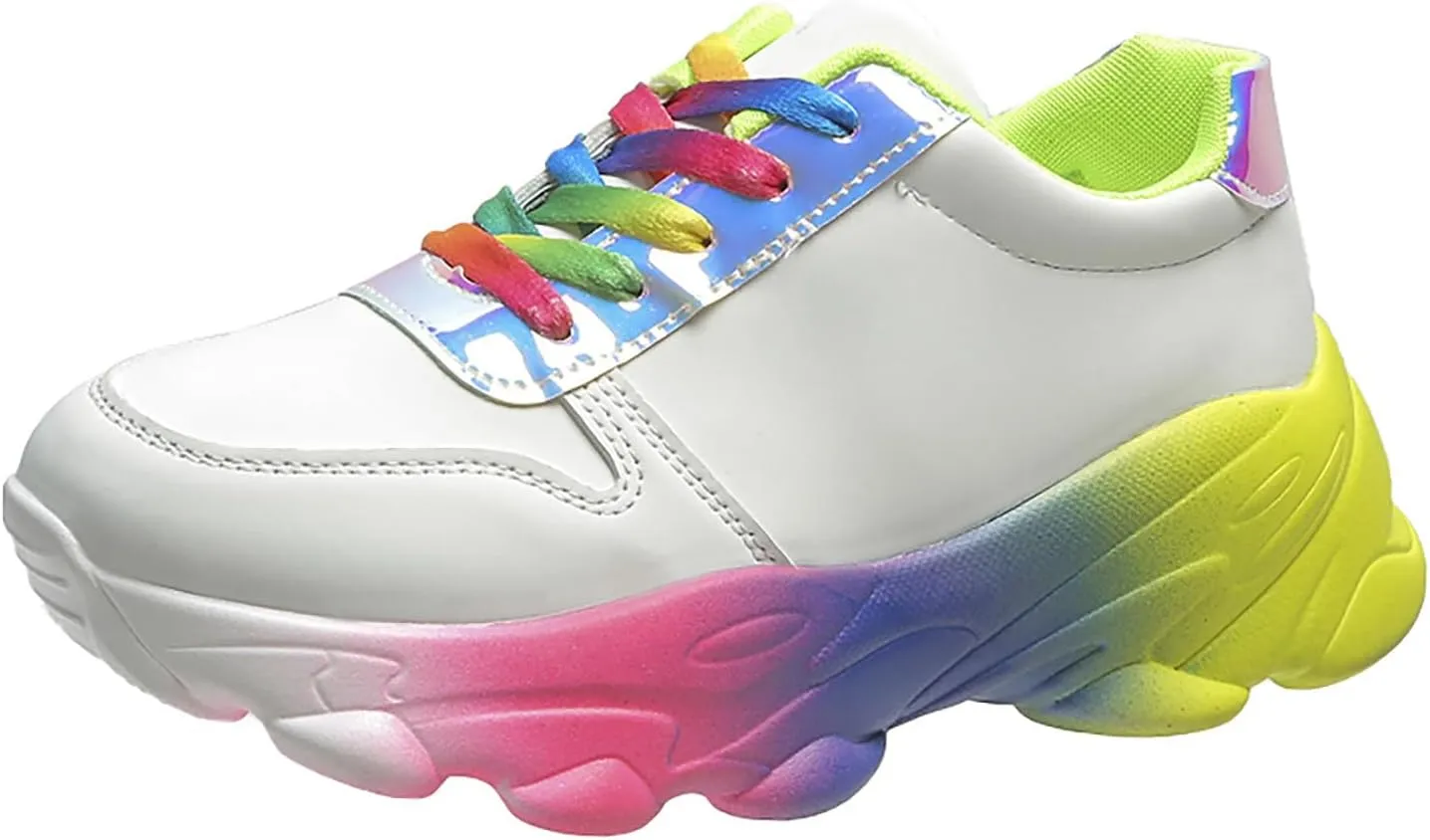 Slip on Walking Shoes Women Non Slip Memory Foam Arch Support Running Shoes PU Leather Sports Workout Tennis Shoes Ladies 2024 Fashion Sneakers