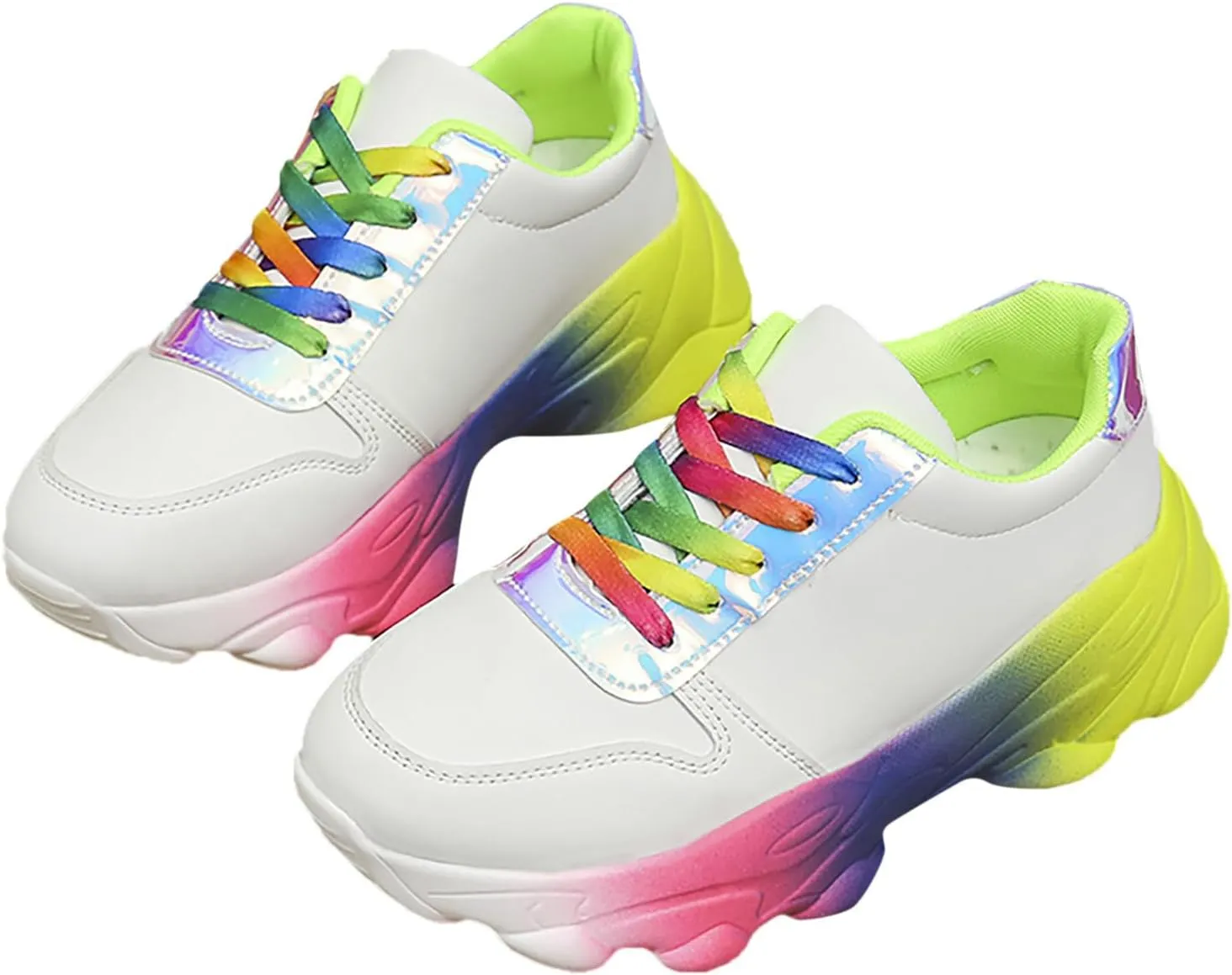 Slip on Walking Shoes Women Non Slip Memory Foam Arch Support Running Shoes PU Leather Sports Workout Tennis Shoes Ladies 2024 Fashion Sneakers