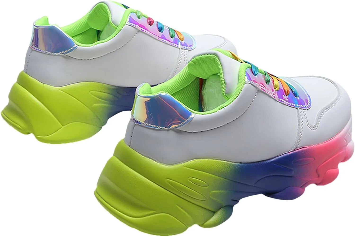 Slip on Walking Shoes Women Non Slip Memory Foam Arch Support Running Shoes PU Leather Sports Workout Tennis Shoes Ladies 2024 Fashion Sneakers
