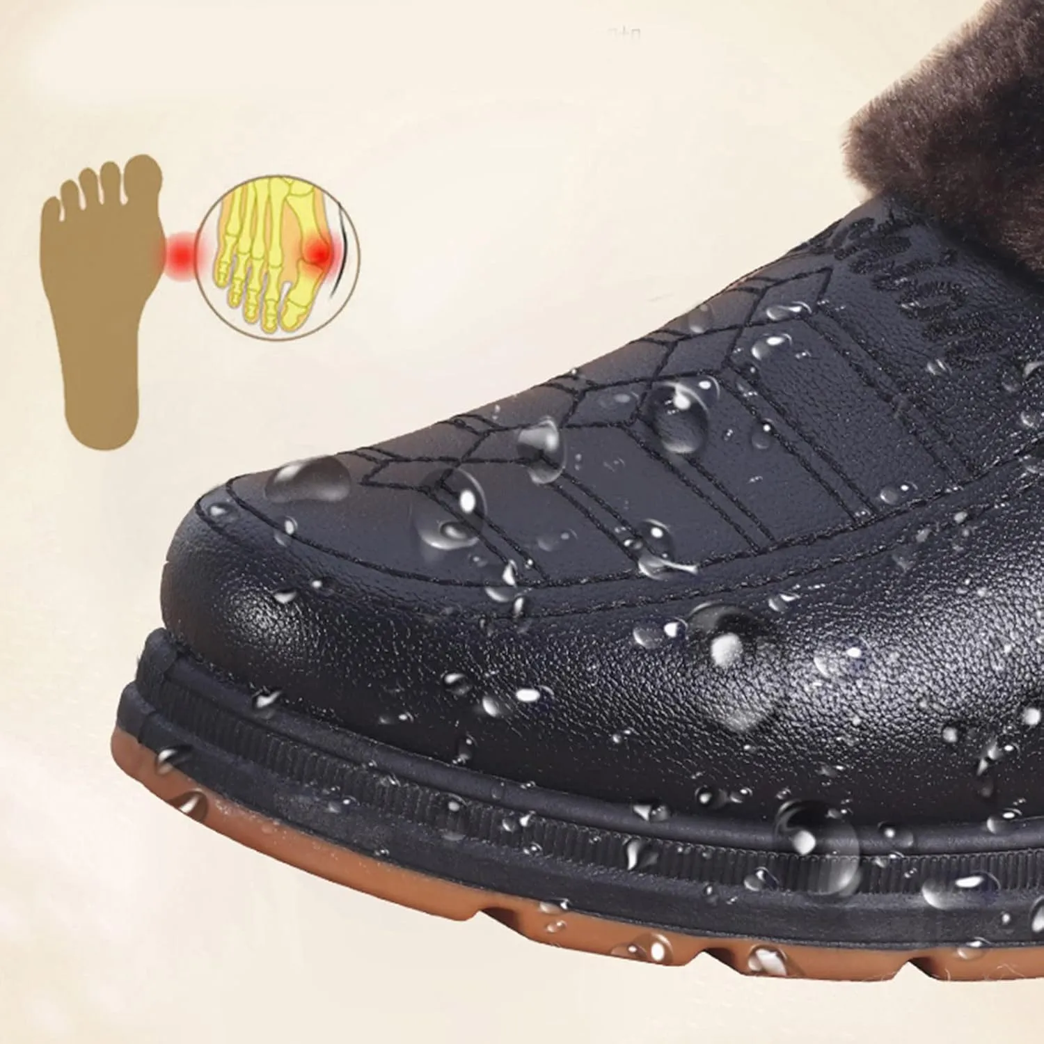 Snow Hiking Boots for Women Waterproof Non Slip Womens White Snow Boots Size 12 Womens Winter Boots Waterproof Size 7.5 Womens Ankle Boots Low Heel Waterproof Botas Para El Frio De Mujer Impermeables