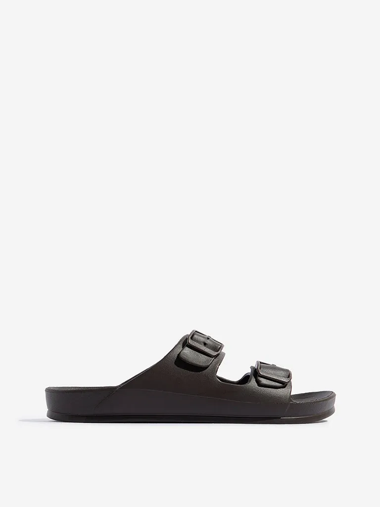 SOLEPLAY Dark Brown Dual-Strap Flip-Flop