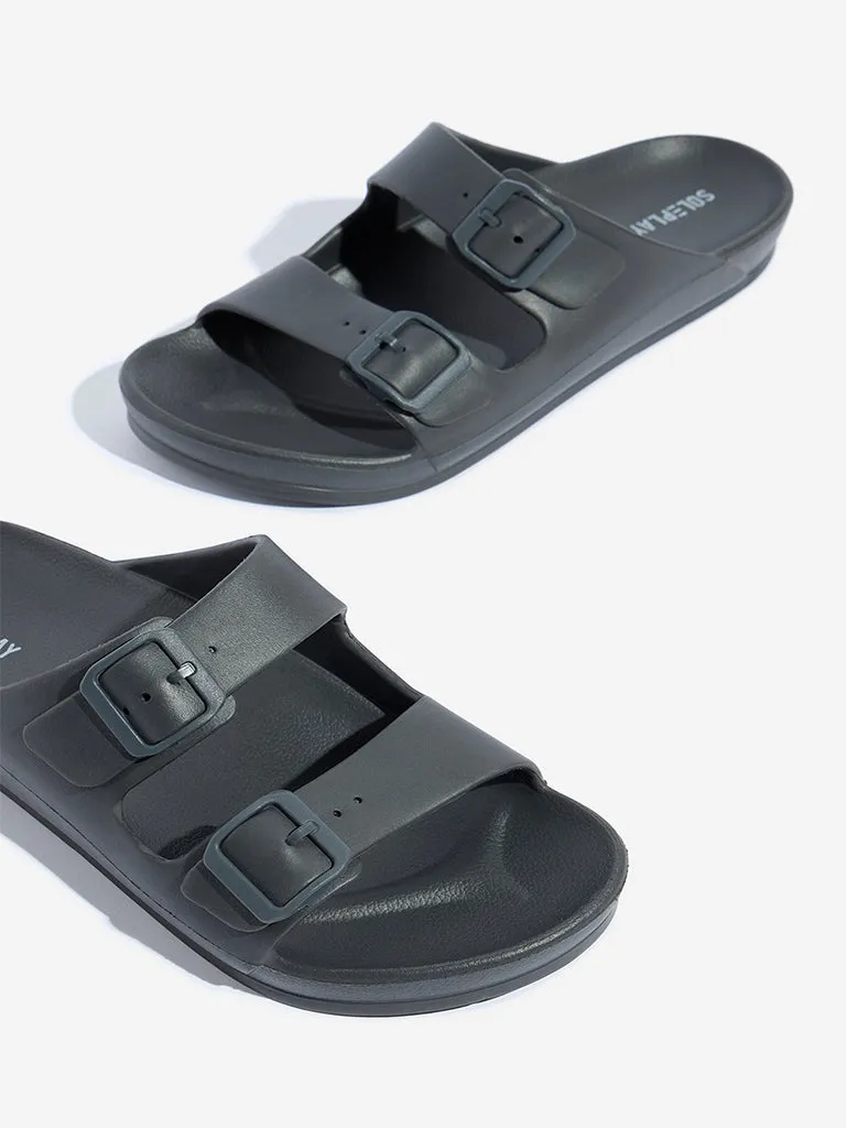 SOLEPLAY Grey Dual Strap Flip-Flop