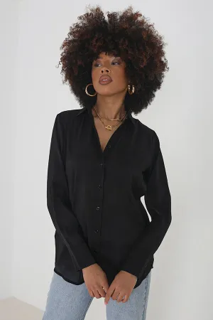 SOLID RELAXED FIT LONG SLEEVE SHIRT
