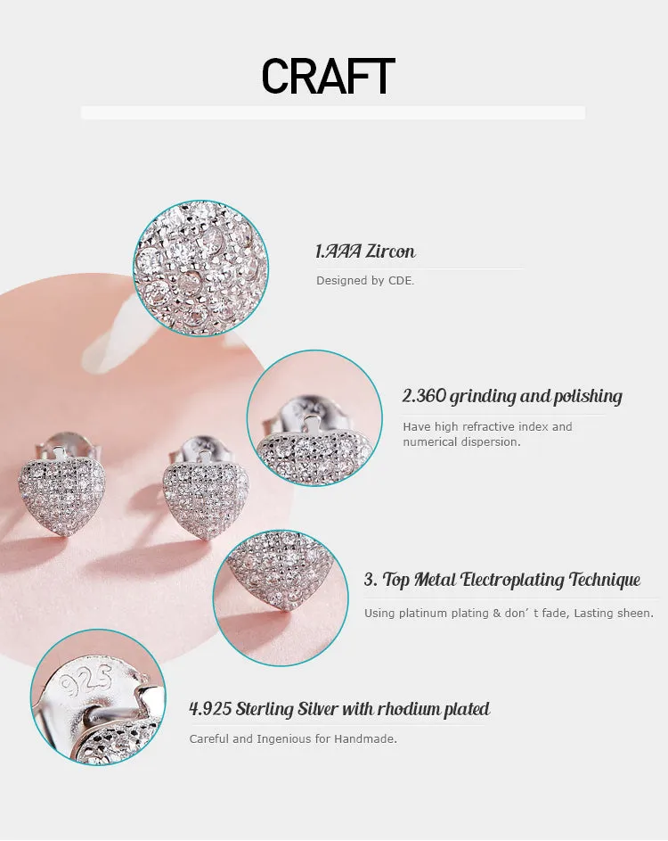 Sterling silver cute little shiny apple earring